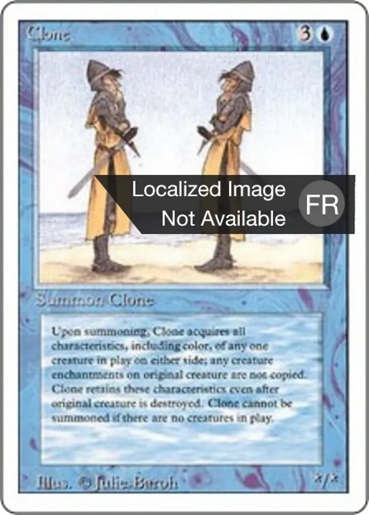 Clone — Foreign White Border — Magic: The Gathering