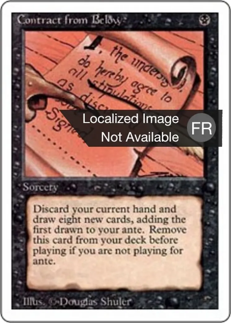Contrat avec les enfers — Foreign White Border — Magic: The Gathering