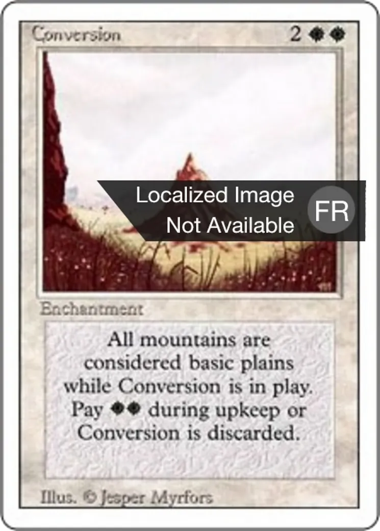 Conversion — Foreign White Border — Magic: The Gathering