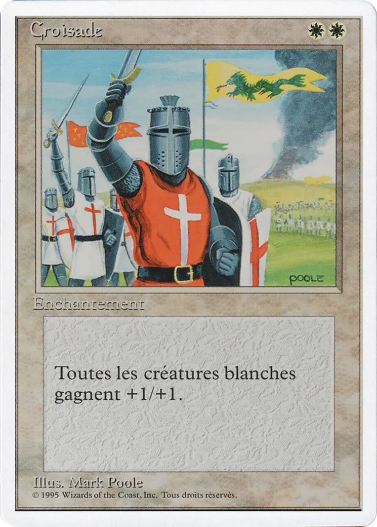 Crusade — Foreign White Border — Magic: The Gathering