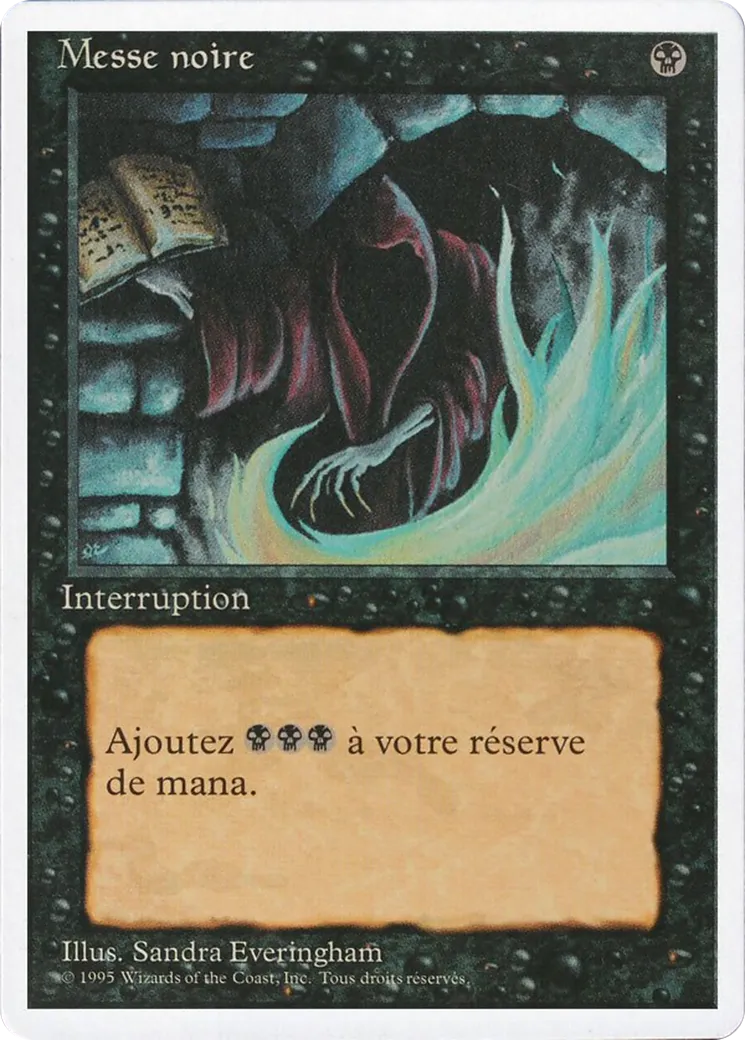 Messe noire — Foreign White Border — Magic: The Gathering