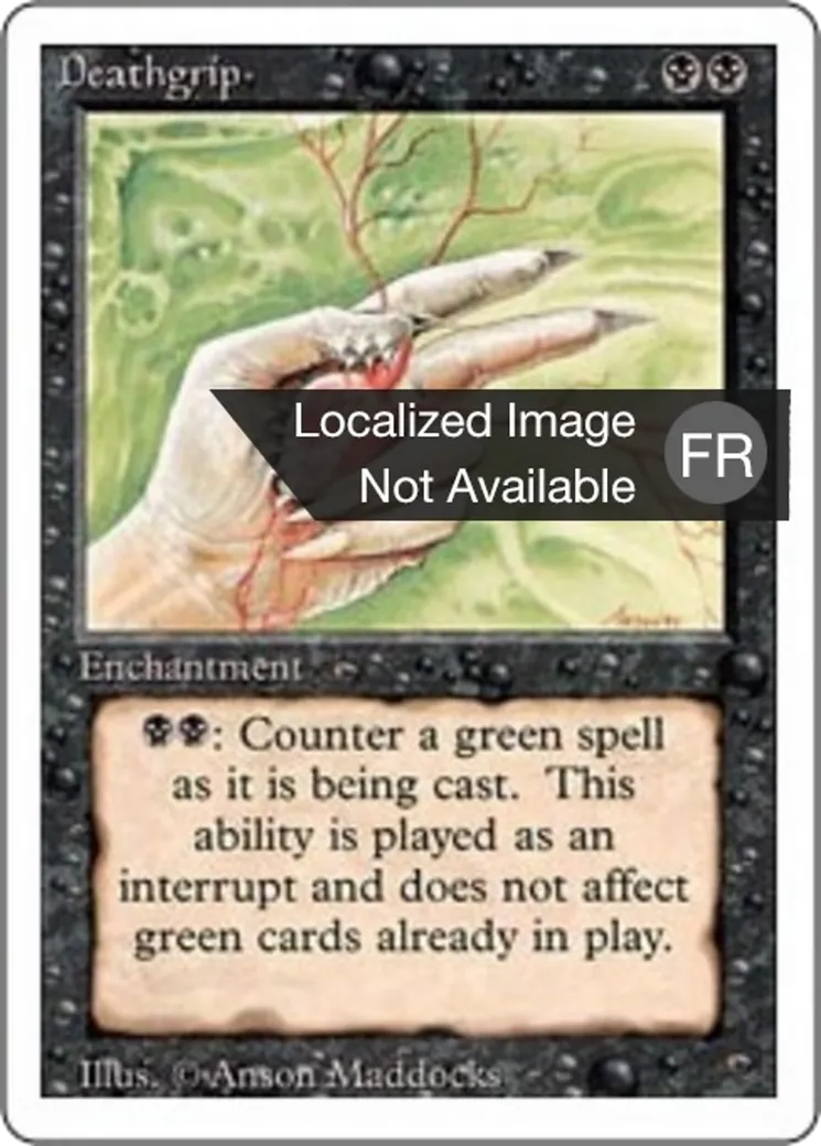 Poigne de mort — Foreign White Border — Magic: The Gathering