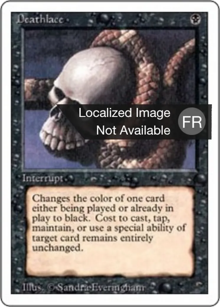 Voile de mort — Foreign White Border — Magic: The Gathering