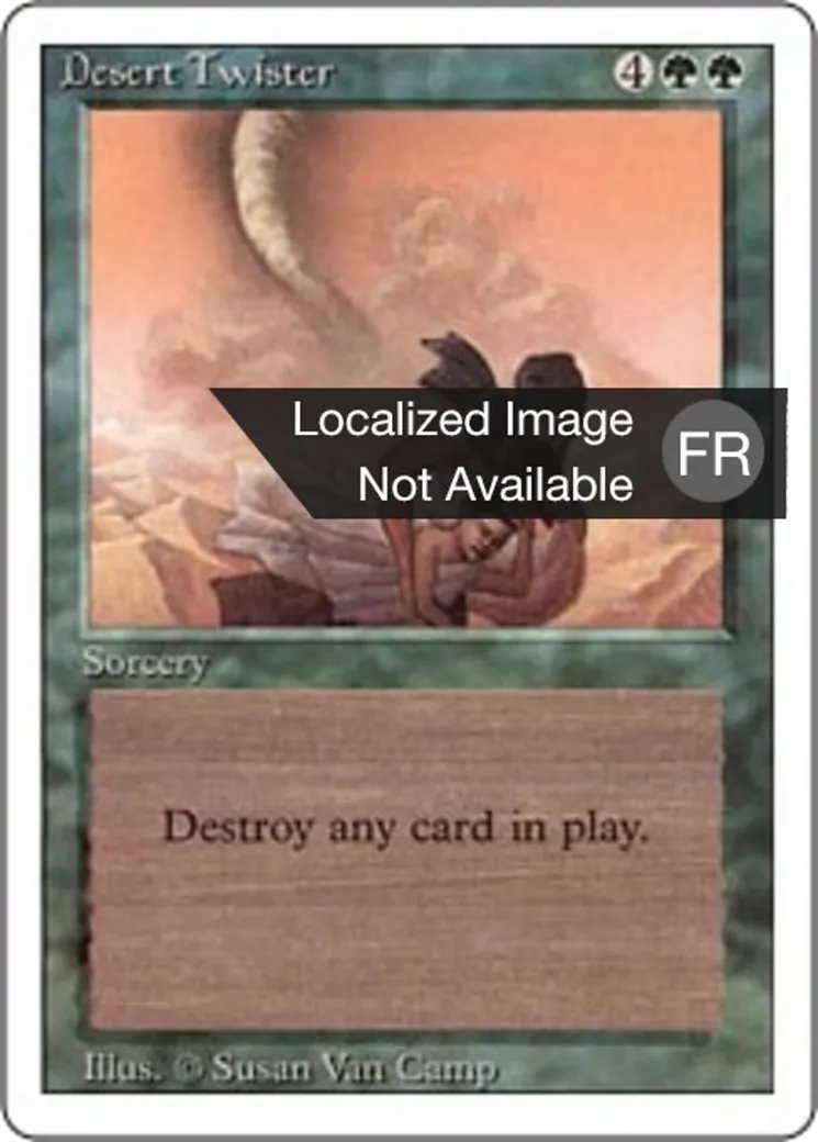Desert Twister — Foreign White Border — Magic: The Gathering