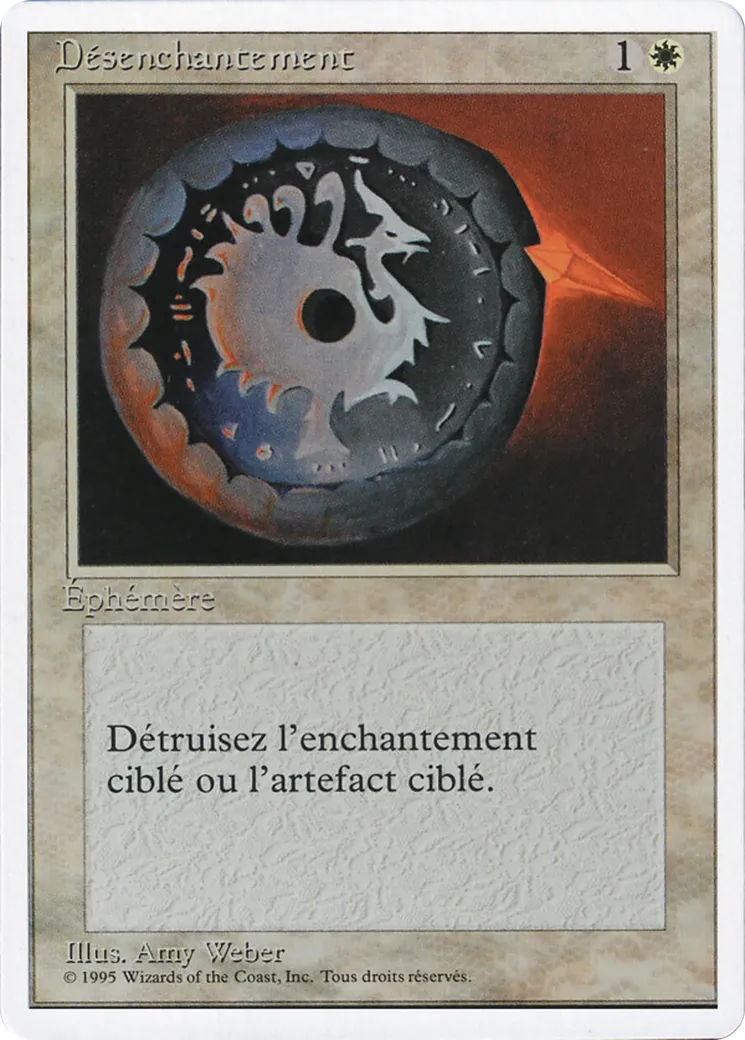 Disenchant — Foreign White Border — Magic: The Gathering