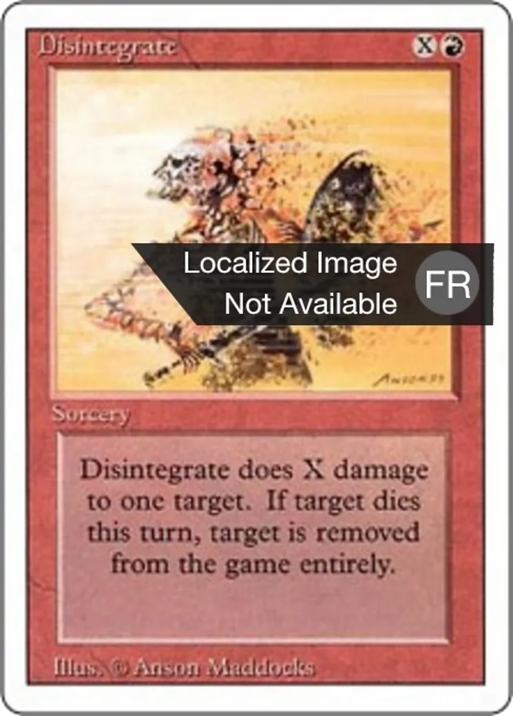 Désintégration — Foreign White Border — Magic: The Gathering