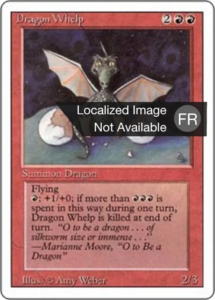 Dragon Whelp from Foreign White Border - Magic: The Gathering