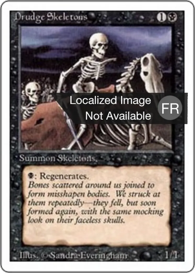 Squelettes serviles — Foreign White Border — Magic: The Gathering