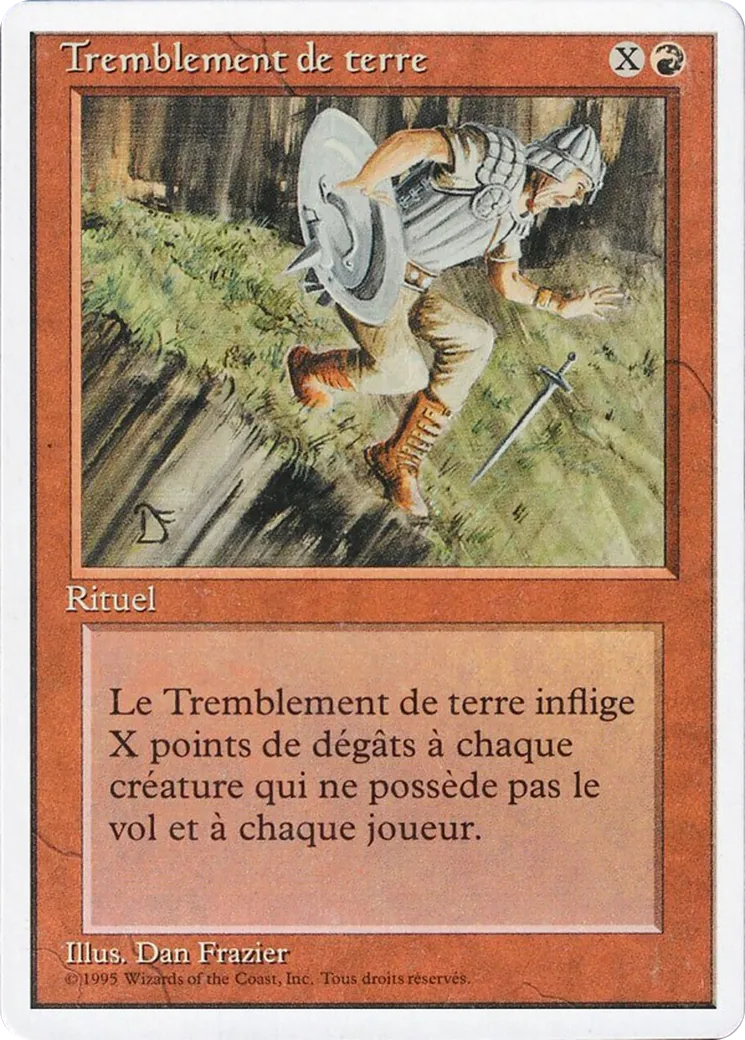Earthquake — Foreign White Border — Magic: The Gathering