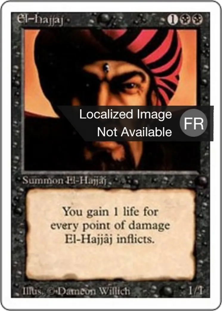 El-Hajjâj — Foreign White Border — Magic: The Gathering