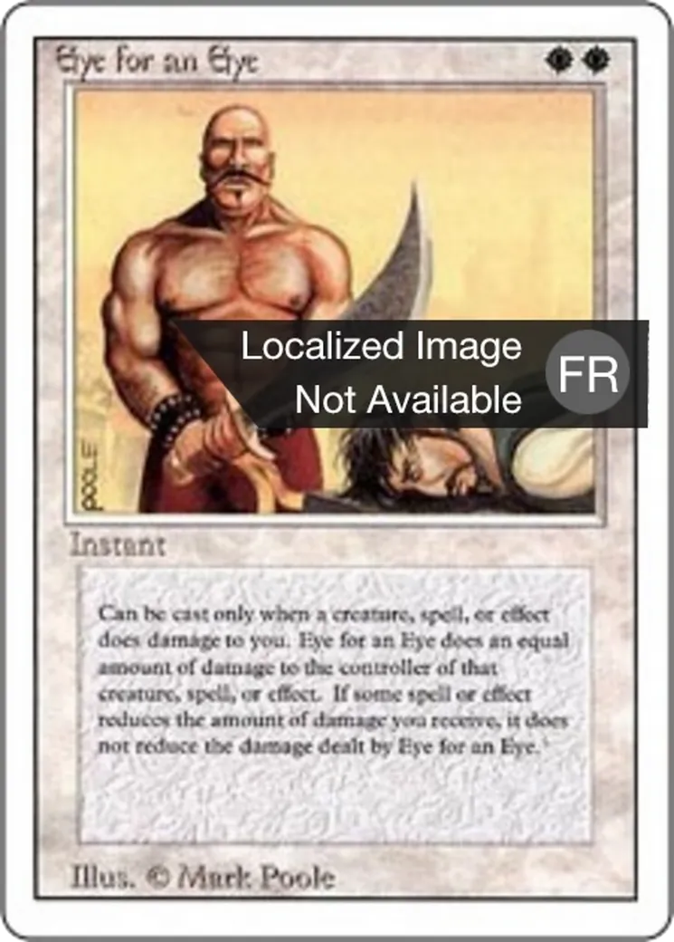 Eye for an Eye — Foreign White Border — Magic: The Gathering