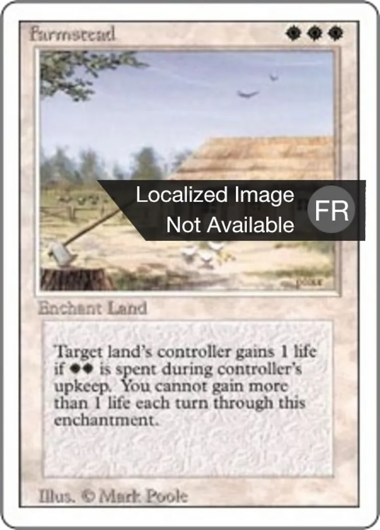 Farmstead — Foreign White Border — Magic: The Gathering