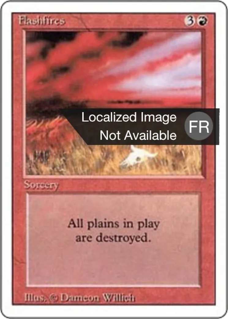 Feu de brousse — Foreign White Border — Magic: The Gathering
