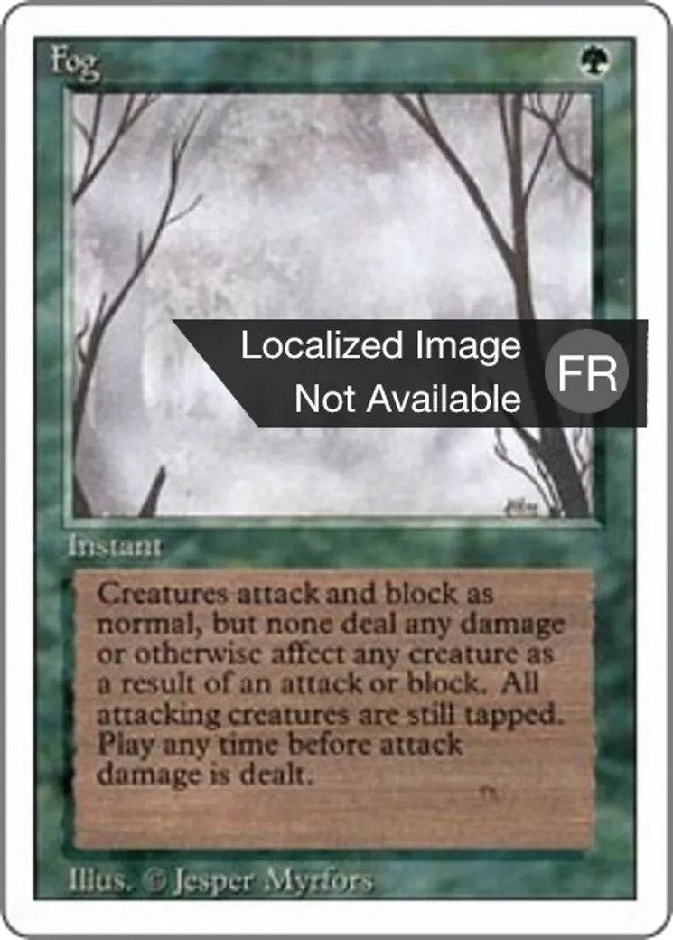 Fog — Foreign White Border — Magic: The Gathering