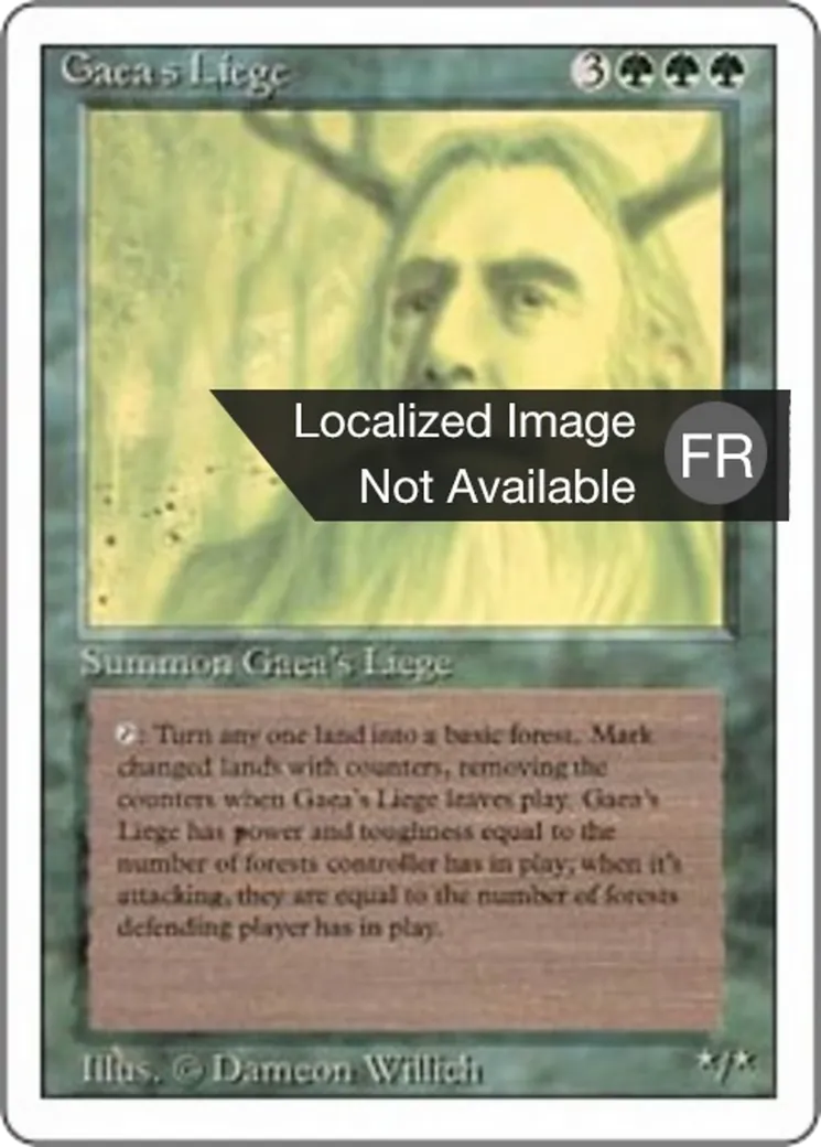 Noble féal de Gaïa — Foreign White Border — Magic: The Gathering