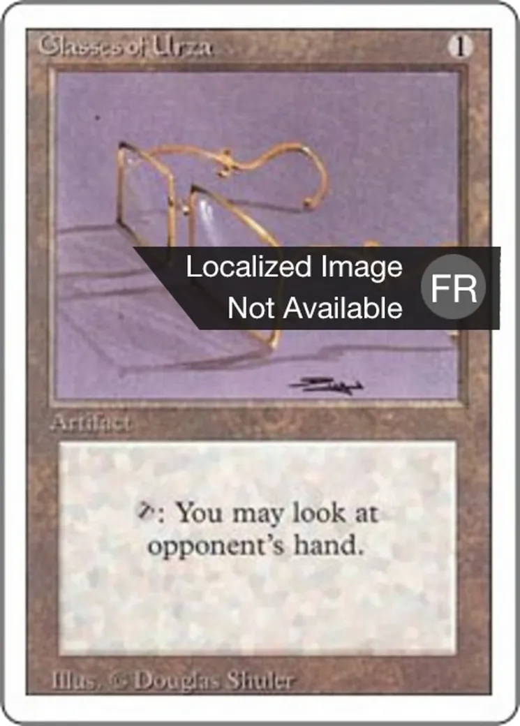 Lunettes d'Urza — Foreign White Border — Magic: The Gathering