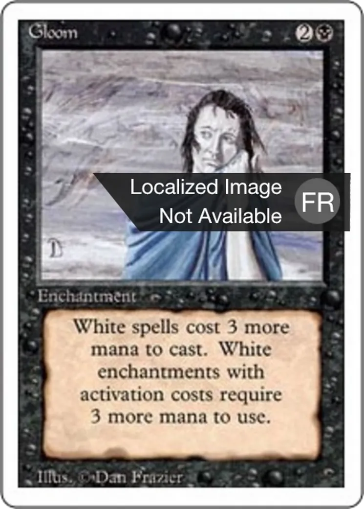 Gloom — Foreign White Border — Magic: The Gathering