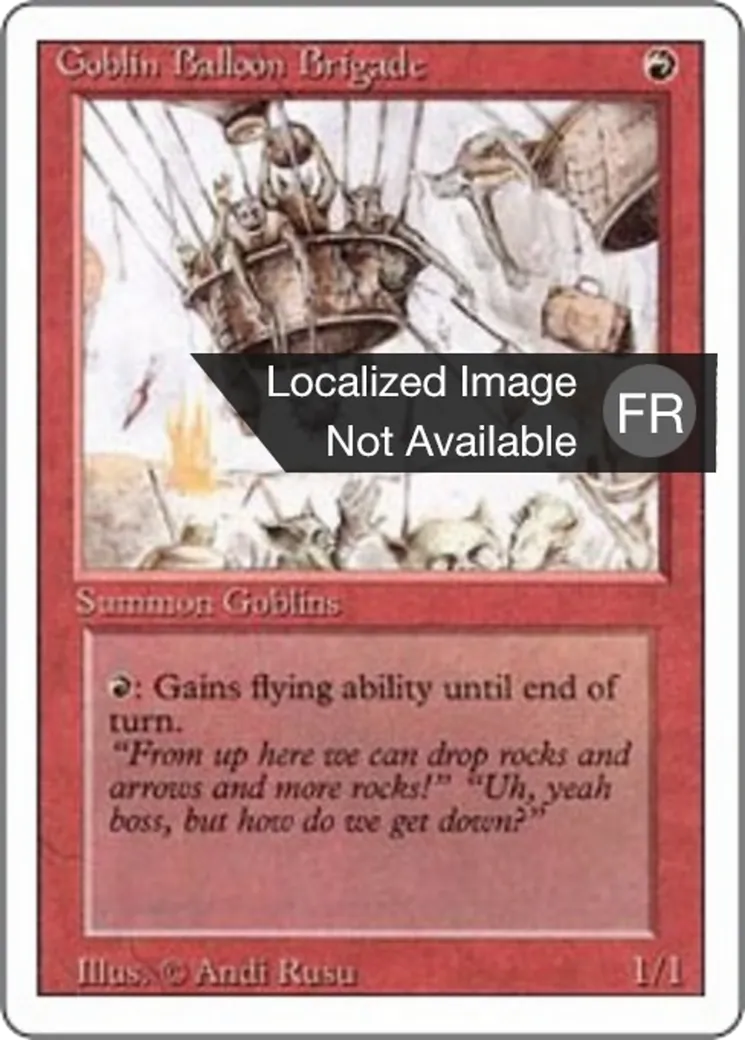 Goblin Balloon Brigade — Foreign White Border — Magic: The Gathering