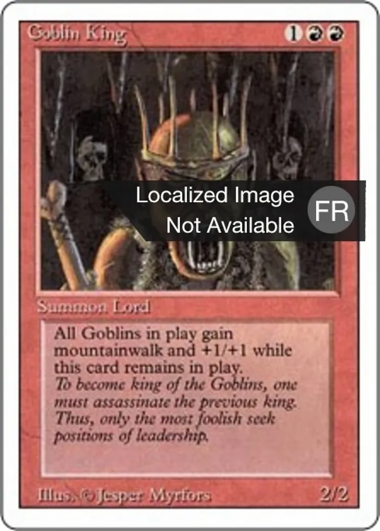 Roi des gobelins — Foreign White Border — Magic: The Gathering