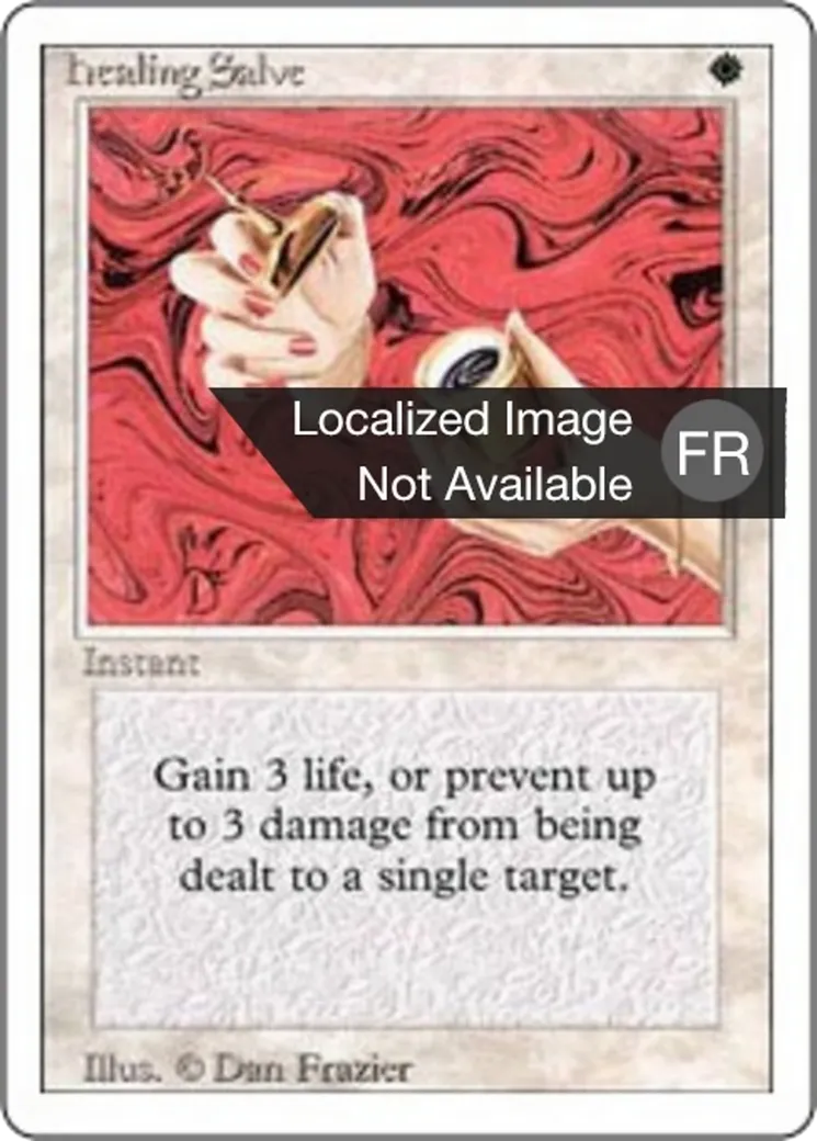 Onguent de soins — Foreign White Border — Magic: The Gathering