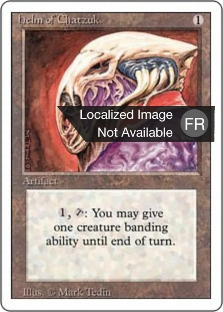 Heaume de Chatzuk — Foreign White Border — Magic: The Gathering