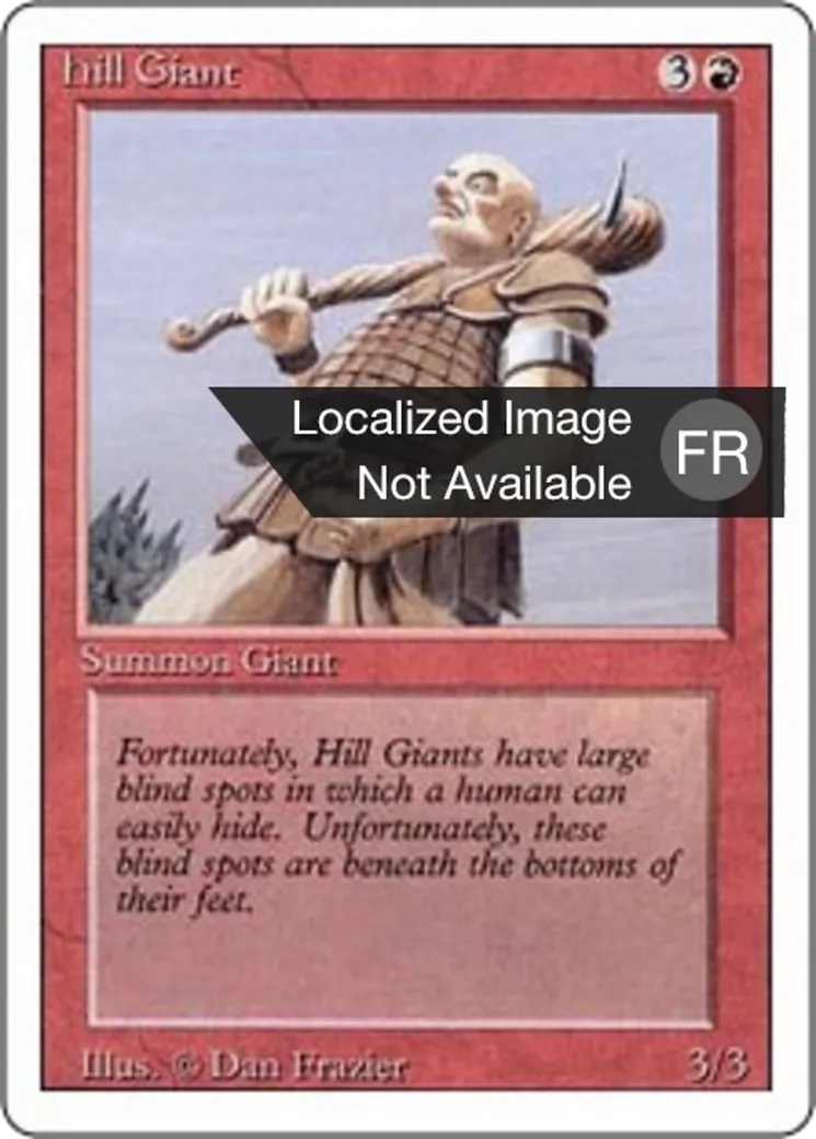 Géant des collines — Foreign White Border — Magic: The Gathering