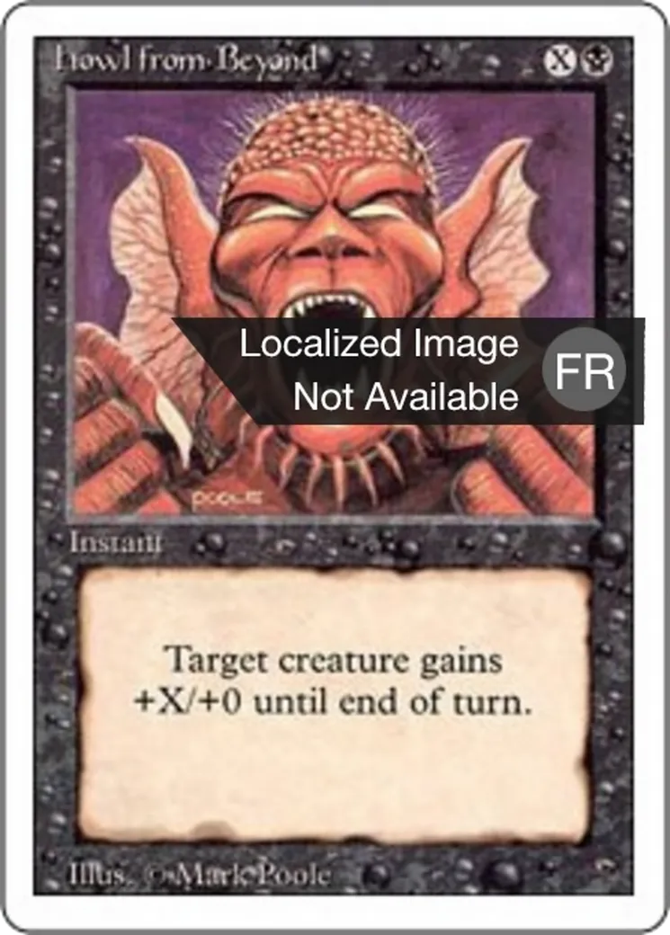 Howl from Beyond — Foreign White Border — Magic: The Gathering