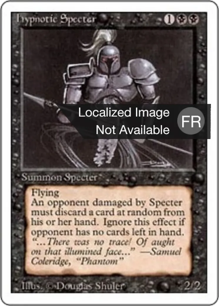 Hypnotic Specter — Foreign White Border — Magic: The Gathering