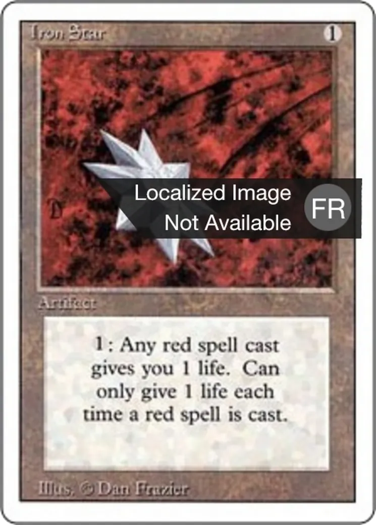 Iron Star — Foreign White Border — Magic: The Gathering