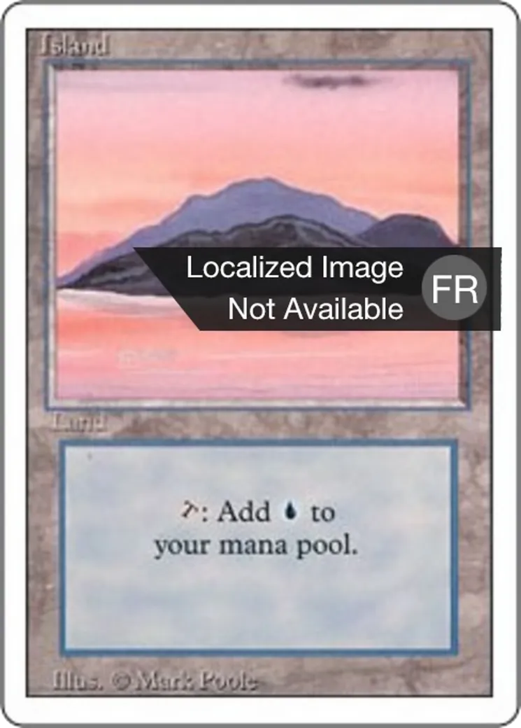 Island — Foreign White Border — Magic: The Gathering