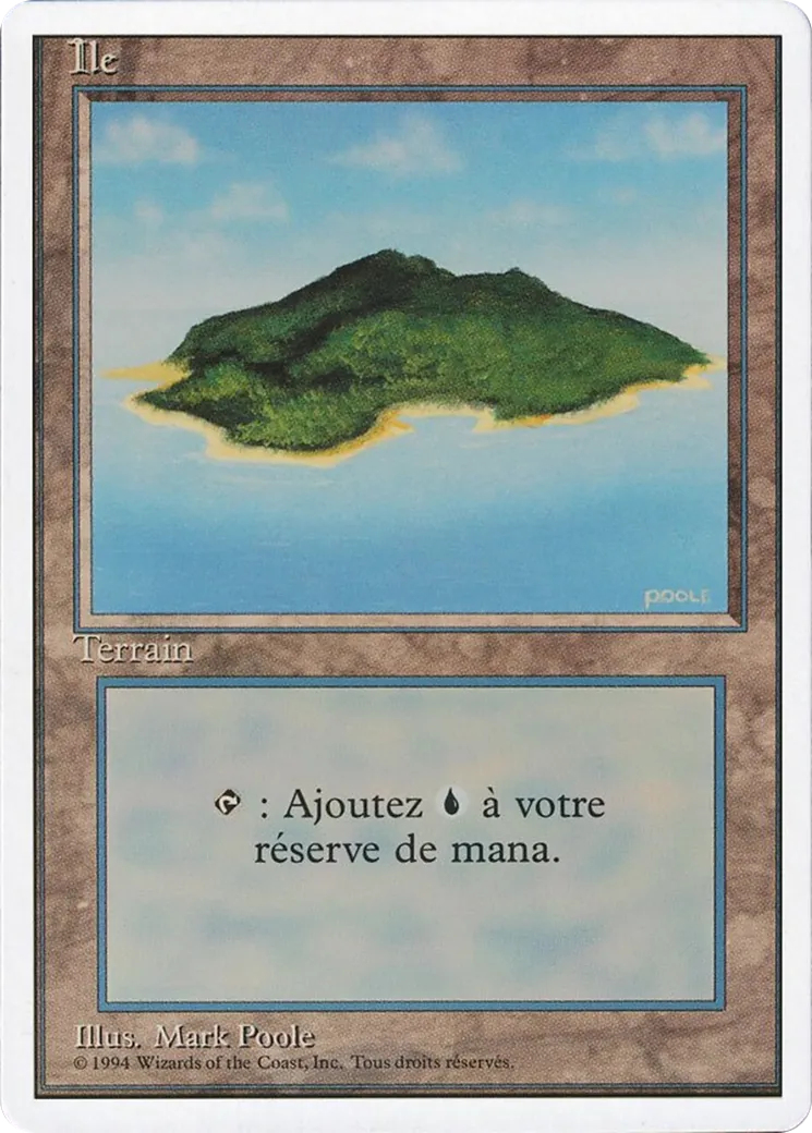 Island — Foreign White Border — Magic: The Gathering