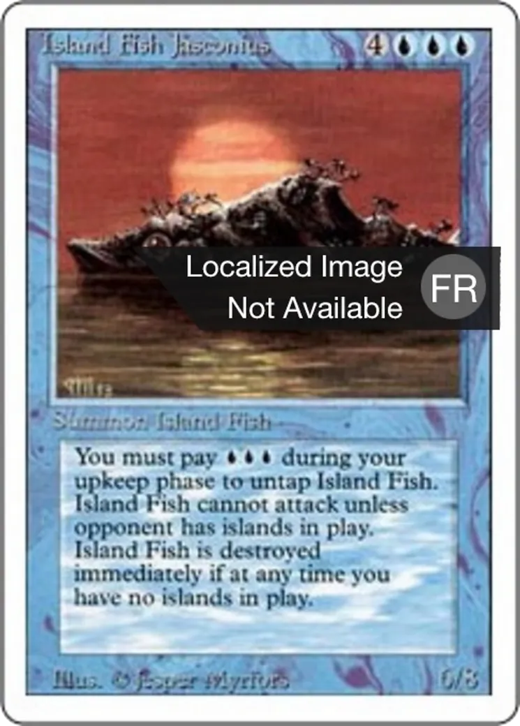 Island Fish Jasconius — Foreign White Border — Magic: The Gathering