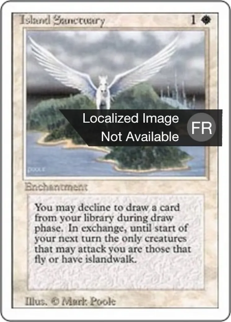 Ile sanctuaire — Foreign White Border — Magic: The Gathering