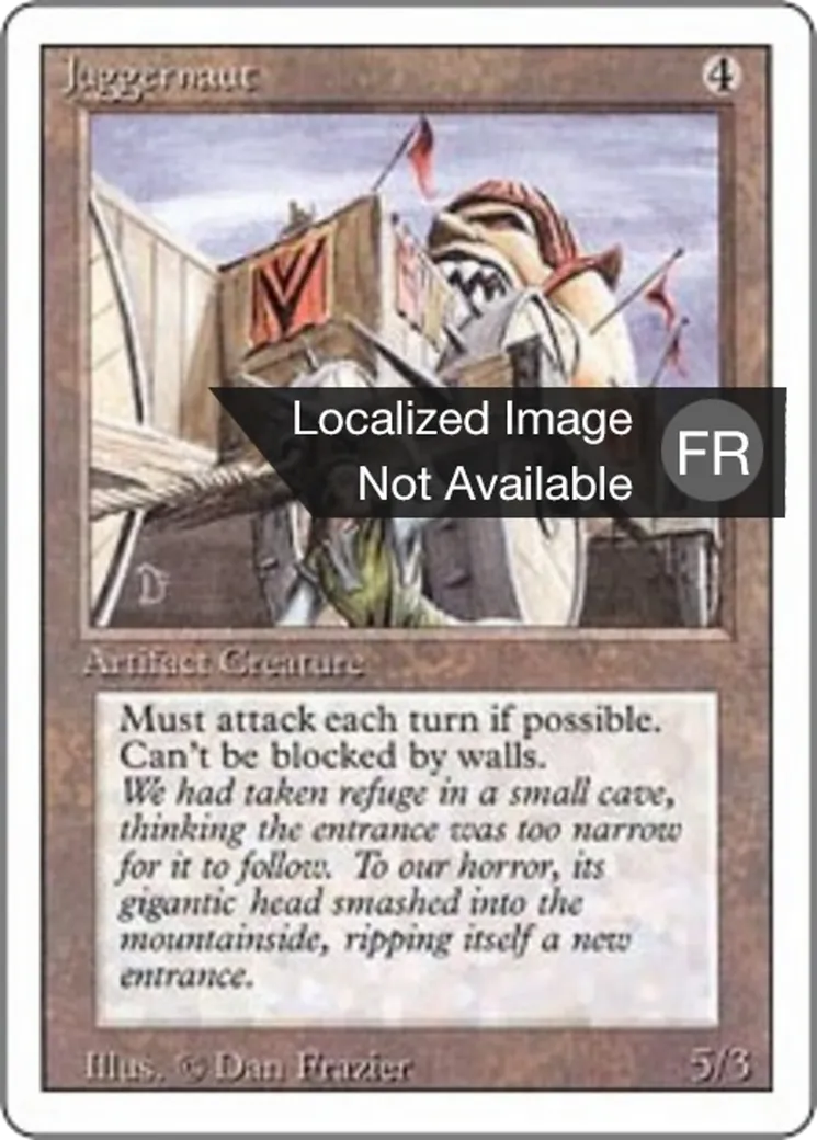 Juggernaut from Foreign White Border - Magic: The Gathering