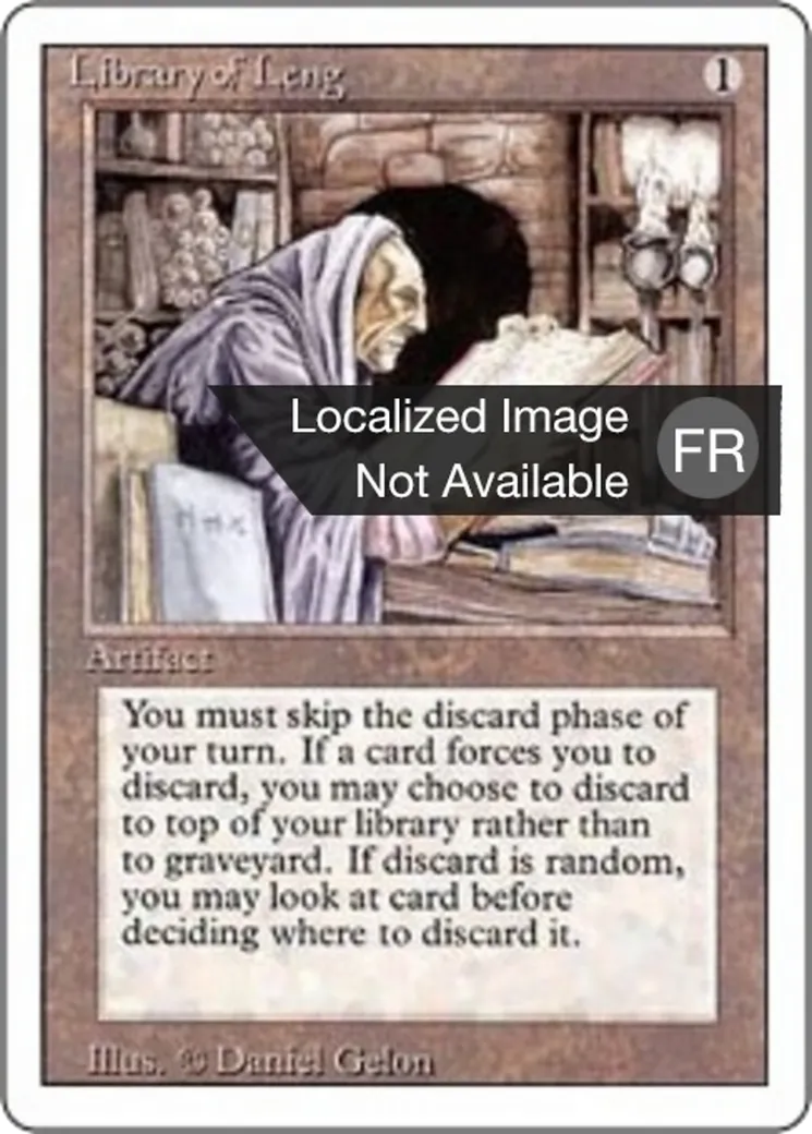 Bibliothèque de Leng from Foreign White Border - Magic: The Gathering