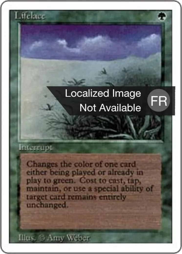 Lifelace — Foreign White Border — Magic: The Gathering