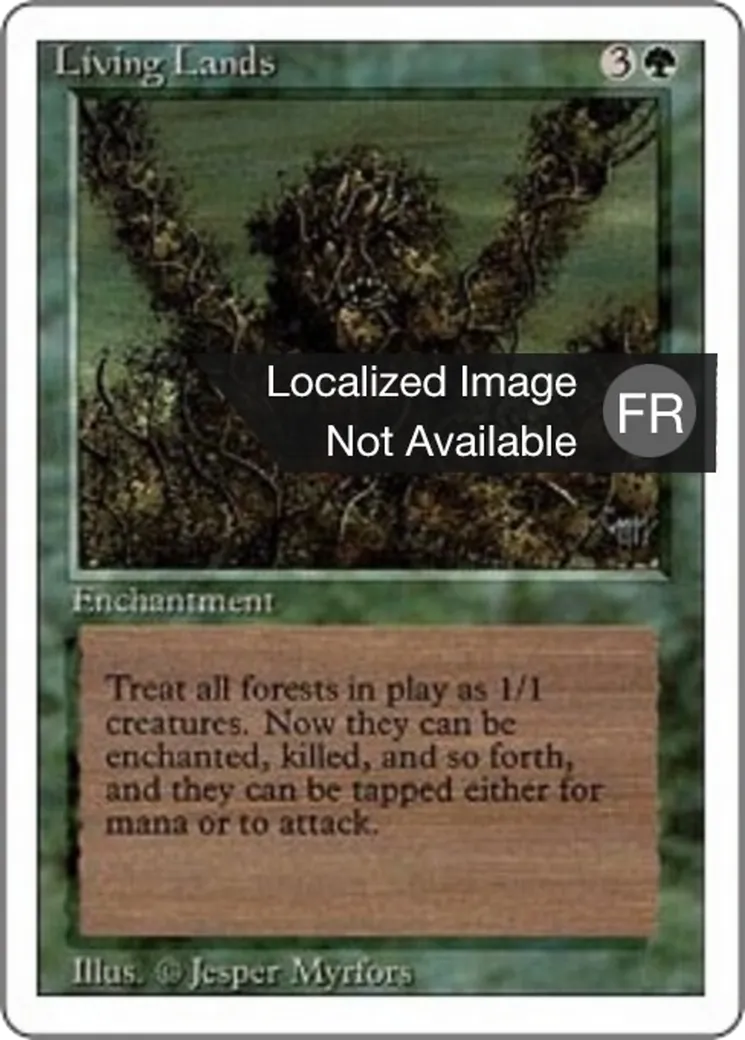 Terres vivantes — Foreign White Border — Magic: The Gathering