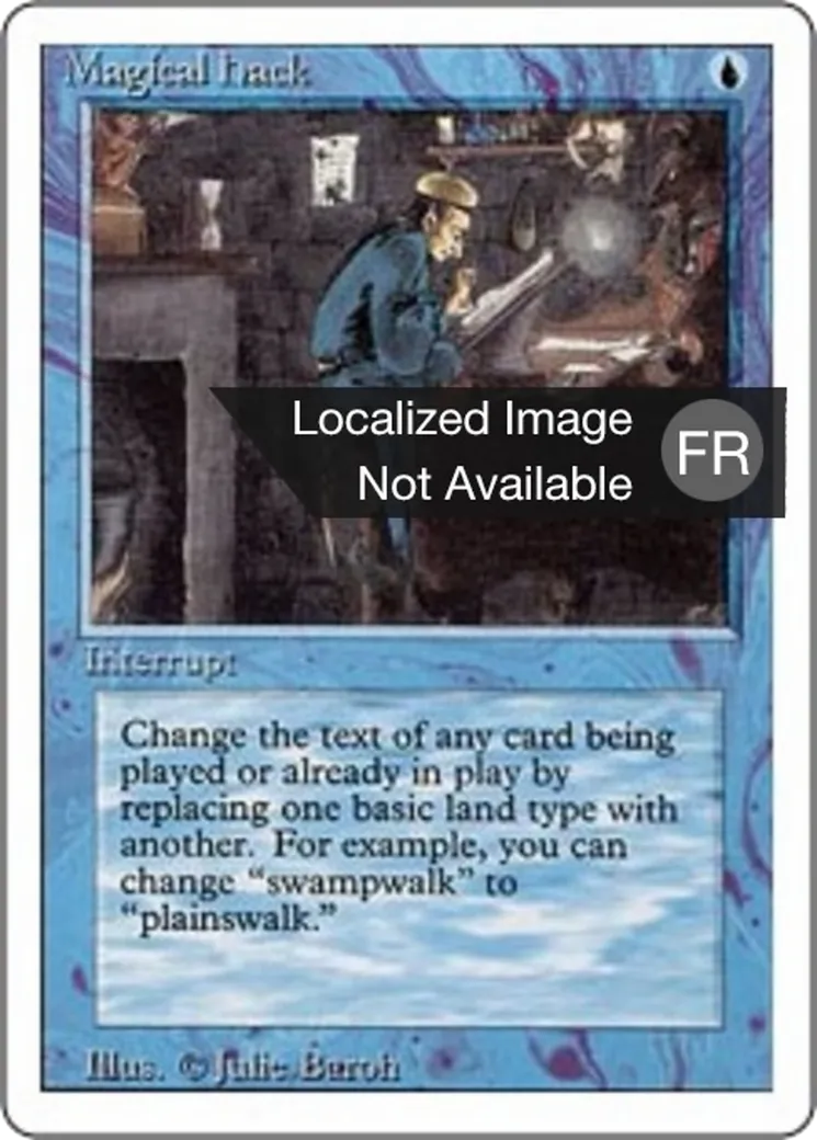 Rature magique — Foreign White Border — Magic: The Gathering