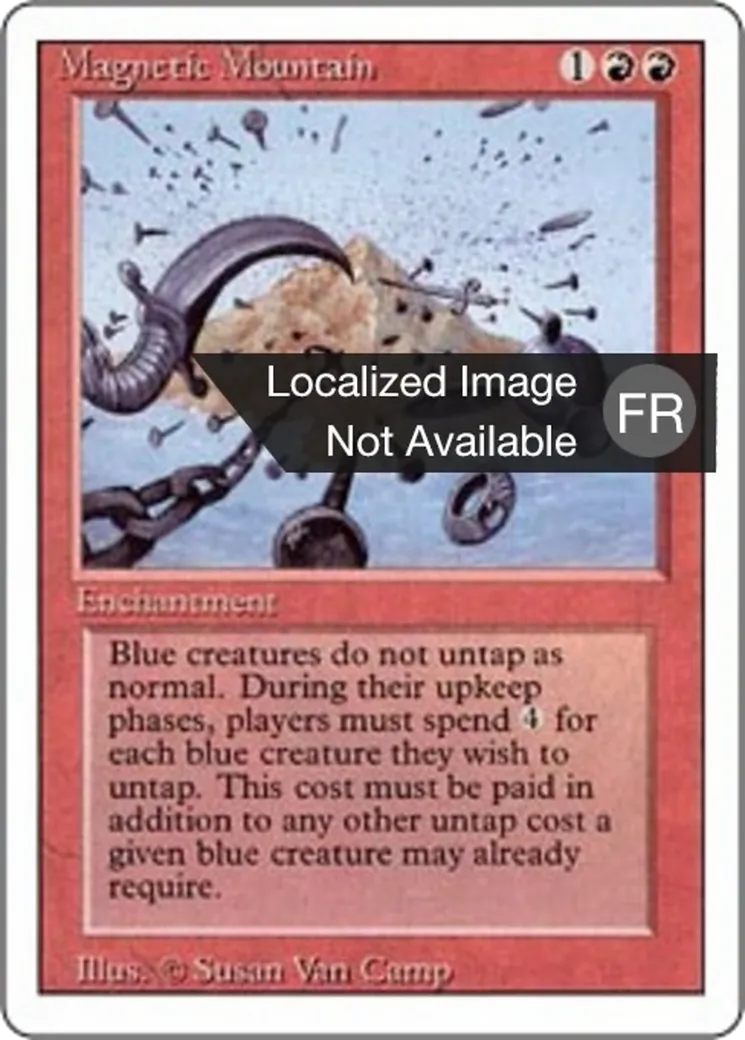 Magnetic Mountain — Foreign White Border — Magic: The Gathering