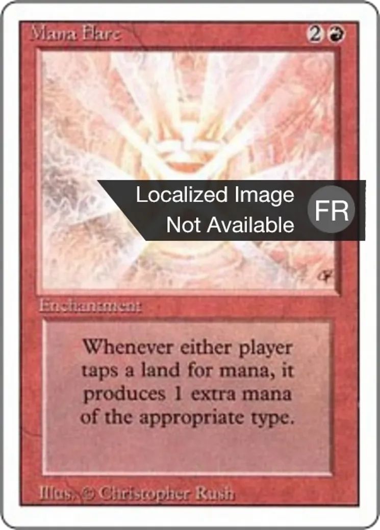 Flamboiement de mana — Foreign White Border — Magic: The Gathering