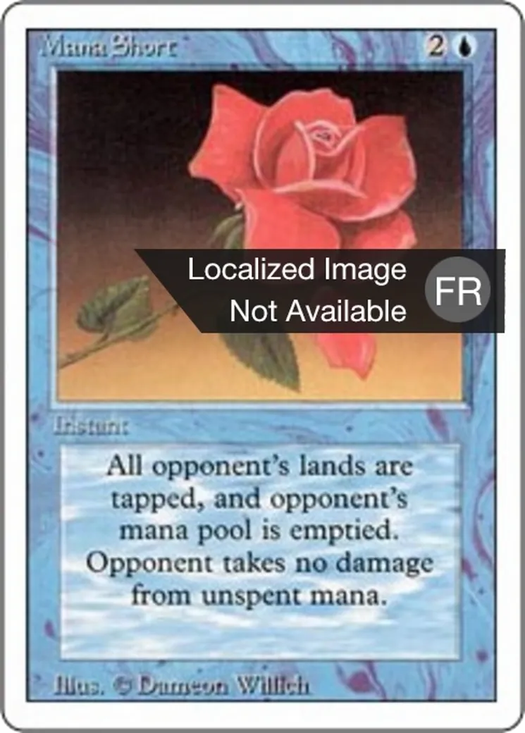 Mana Short — Foreign White Border — Magic: The Gathering