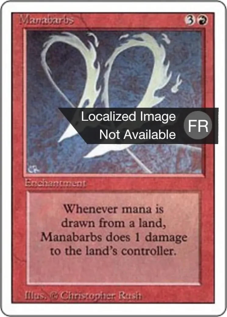 Manabarbs — Foreign White Border — Magic: The Gathering