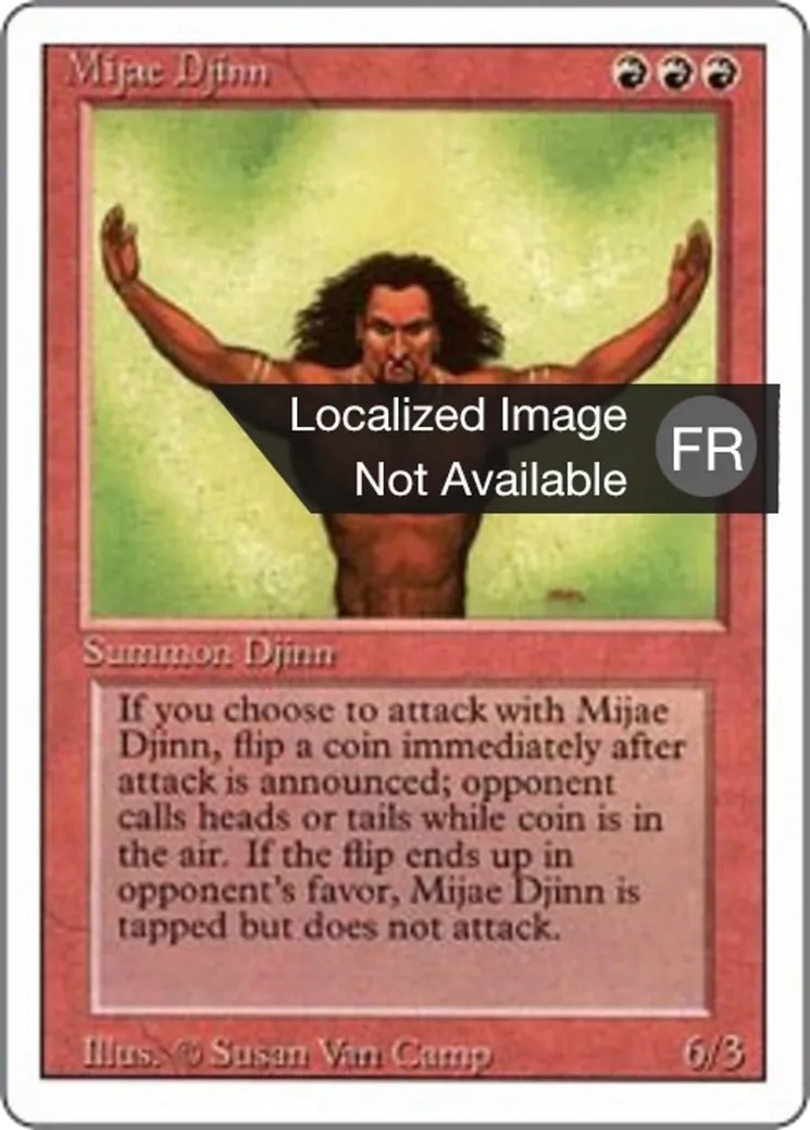 Mijae Djinn — Foreign White Border — Magic: The Gathering