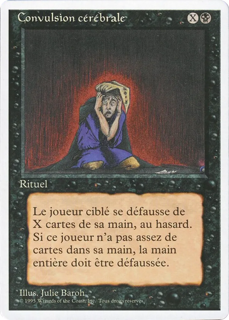 Mind Twist — Foreign White Border — Magic: The Gathering