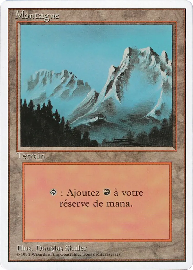 Montagne — Foreign White Border — Magic: The Gathering