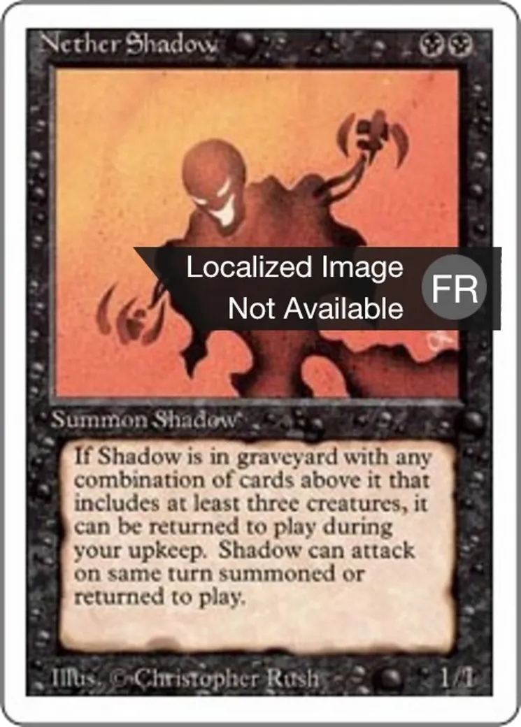 Nether Shadow from Foreign White Border - Magic: The Gathering