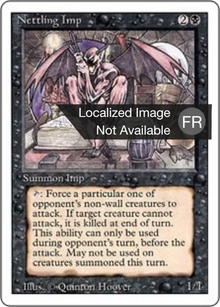 Nettling Imp — Foreign White Border — Magic: The Gathering