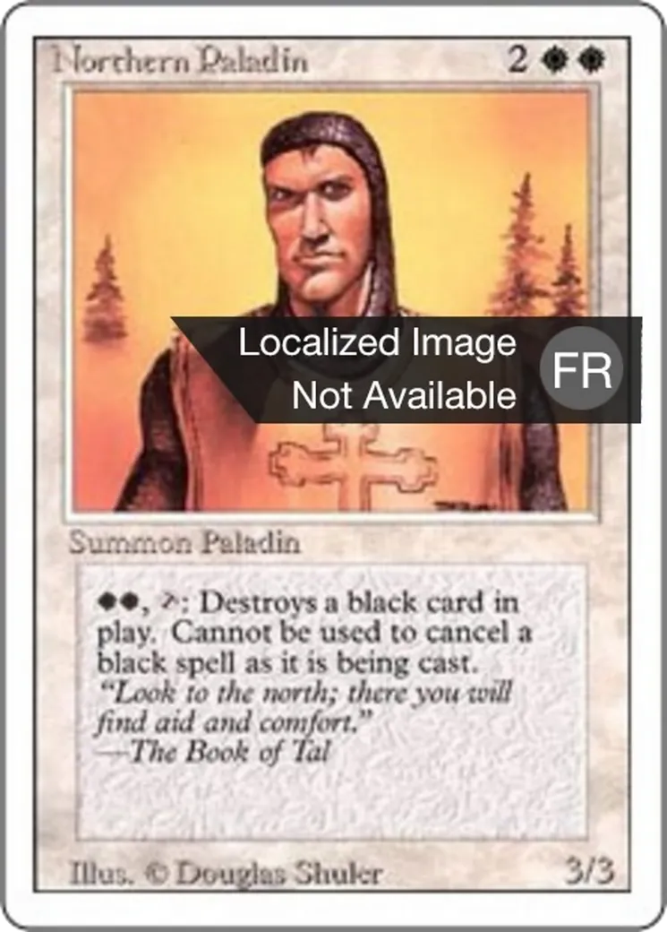 Northern Paladin — Foreign White Border — Magic: The Gathering