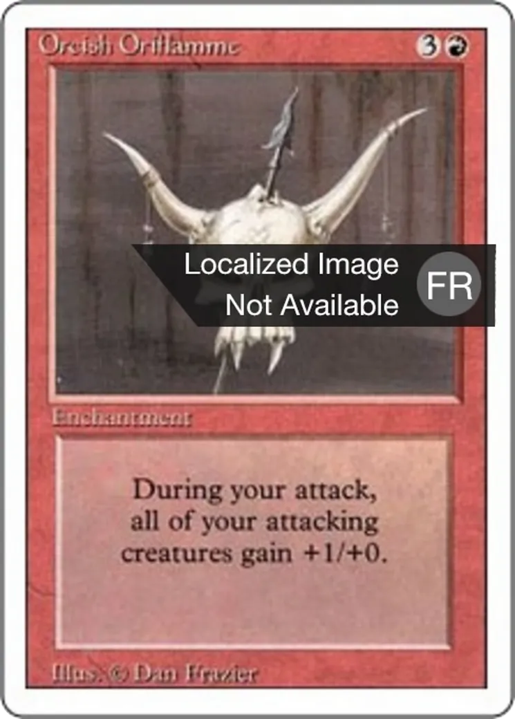 Orcish Oriflamme — Foreign White Border — Magic: The Gathering