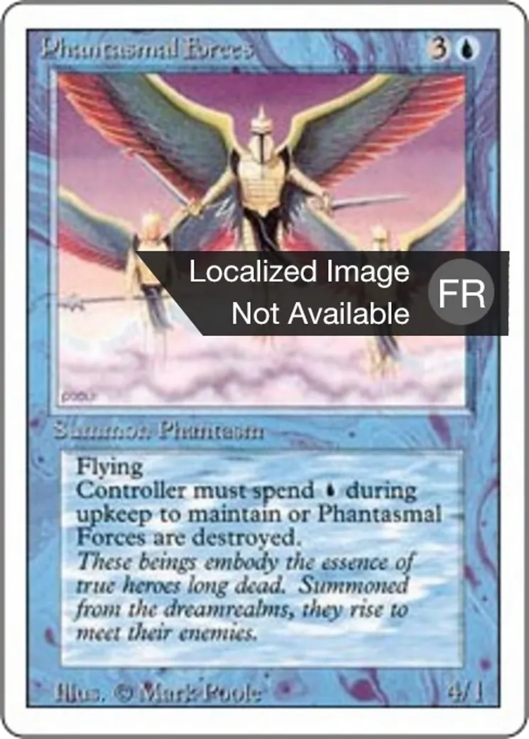 Forces phantasmatiques — Foreign White Border — Magic: The Gathering